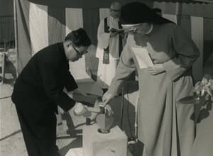 万国病院から神戸海星病院へ新築工事定礎式1960年代の画像01