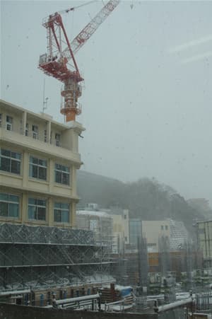 神戸海星病院の新築立て替え 工事風景の画像02