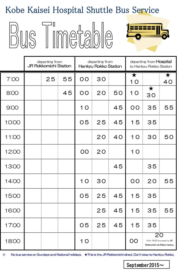 Bus Timetable