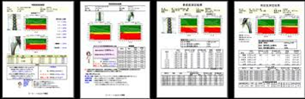骨密度レポートサンプル